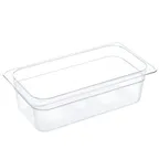 image of AllPoints 78434 - 1/3 Size Polycarbonate Food Pan, 4"-5" Depth, Veg & Condiment Storage - 1/Case