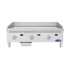 image of Atosa USA ATG-3624-C 36" Countertop Gas Griddle with 3 Burners & 1" Thick Chrome Plate - 90,000 BTU