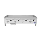 image of Atosa USA ATG-4824-S 48" Countertop Gas Griddle with 4 Burners & 1" Thick Steel Plate - 120,000 BTU