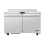 image of Atosa USA AWF48SD 48" 2-Doors Worktop Freezer, Stainless Steel, -8°F–0°F temp, 12.22 cu. ft.