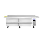 image of Atosa USA MGF8464GR 76" 4 Drawers Freezer Chef Base, Stainless Steel, Temp -8°F–1°F, 680W, R290, 4.9 cu. ft.