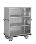image of FWE UCE-415-50 Stainless Steel Super Duty Queen Mary Enclosed Cart w/ Heavy Duty Push Handles