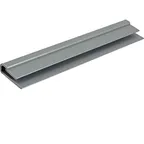 image of AllPoints 36289 Shelving Label Holder / Marker, 6" x 1-1/4", Gray Plastic