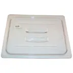 image of AllPoints 78420 Clear Handled 1/2‑Size Plastic Food Pan Lid, Replaces Cambro 20CWCH Cover
