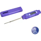image of AllPoints 81246 Pocket Thermometer - Purple 3" Probe, -40°F to 400°F, NSF Certified, 6" Length