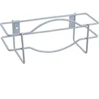 image of AllPoints 81502 Glove Box Holder, 10-1/4" x 5" x 3-5/8", Wall‑Mount, White Metal, 1‑Box Capacity