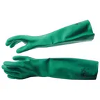 image of AllPoints 81545 - Elbow Nitrile Dishwashing Gloves, Large 18" Long, Latex Free Protection - 1 Pair
