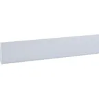 image of AllPoints 12690 Metro Shelf Marker, 6" x 1-1/4" White Corrosion‑Proof Holder for Super Erecta® Shelving