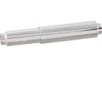 image of AllPoints 1412155 Toilet Tissue Dispenser, Single Roll, 5-5/8" x 1" OD Plastic Silver Finish