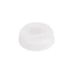 image of AllPoints 2801746 FIFO Lid for Squeeze Bottles, Clear White Plastic End Cap - 1/Pack