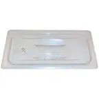 image of AllPoints 78430 - Clear Handled Lid for 1/3 Size Food Pan, Plastic, Fits Cambro 30CWCH