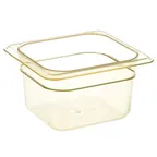image of AllPoints 78965 - 1/6 Polycarbonate Food Pan, 6-3/8" x 6-7/8" x 6", -40°F to 375°F, Steam