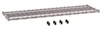 image of Metro 1860DRK4 Dunnage Shelf, 60" W x 18" D Wire Deck, Gray Epoxy Finish, 1" Square Tubing, Holds 1000 lbs