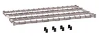 image of Metro 2442DRK4 Dunnage Shelf, 42" W x 24" D, Gray Epoxy Wire Deck, 1" Square Tubing, Holds 1300 lbs, Microban