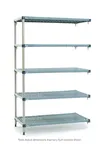 image of Metro 5AQ347G3 Plastic with Poly Exterior Steel Posts Shelving Unit