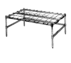 image of Metro HP33K3 Erecta Dunnage Rack, 36"W x 18"D x 14"H, 1600 lb, epoxy‑coated finish, Microban antimicrobial
