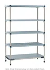 image of Metro MQ-2430GF-74-S5 All Plastic Shelving Unit