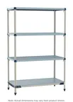 image of Metro MQ-2448GF-74-S4 All Plastic Shelving Unit