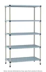 image of Metro MQ-2460G-86-S5 All Plastic Shelving Unit