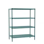 image of Metro PR-215474K3-S-4 Plastic with Metal Post Shelving Unit