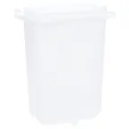 image of AllPoints 321791 Fountain Jar - 3.5qt 10" Deep White Server #82557, NSF Ice Cream Topping Rail Part