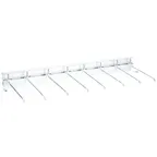 image of AllPoints 51280 Wall-Mount Pot & Utensil Rack, 24" Width 15‑24", 5½" Sliding Hangers, Kitchen Storage