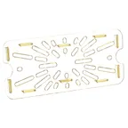 image of AllPoints 76290 Drain Pan, 1/3 Size Polycarbonate Tray, Fits Cambro 30HPD, Prince Castle 86-168-3A6