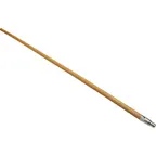 image of AllPoints 2621184 Broom Handle – 60" Length, 1-15/16" OD, Threaded Metal End, Wood Construction