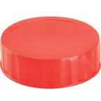 image of AllPoints 2801637 FIFO Squeeze Bottle Lid, Red Identification Label End Cap, No Tip, - Pack
