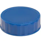 image of AllPoints 2801639 FIFO Squeeze Bottle Lid, Blue End Cap, Identification Label - 1/Pack