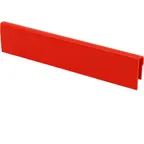 image of AllPoints 36284 Metro Shelf Marker 6" x 1-1/4" Red Label Holder for Super Erecta & Super Adjustable Durable