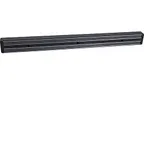 image of AllPoints 51212 Magnetic Knife Rack 18" Black Plastic, Includes Screws & Anchors, Hold for Knives