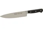 image of AllPoints 59579 - Acero Forged Chef Knife, 8" Blade, Steel, Black Handle, NSF Certified, 7-9" Length
