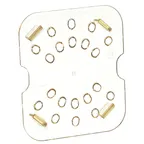 image of AllPoints 76352 Shelf Drain Food Storage Box, 1/6 Size Polycarbonate Tray, Replaces Cambro 60HPD