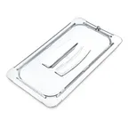 image of AllPoints 78413 Carlisle Food Pan Lid, 1/3 Size Handled Clear Polycarbonate Cover