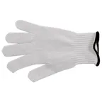 image of AllPoints 81517 Cut‑Resistant Glove – XLarge White with Green Wristband, Steel Strand & Yarn for Hand