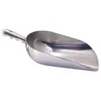 image of AllPoints 85165 Aluminum Ice Scoop, 85 oz Capacity, Round‑Bottom Shape, Construction - Kitchen