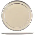 image of AllPoints 85571 Pizza Pan – 10" Round Commercial Pan, 18‑Gauge Aluminum, Wide Rim Solid Construction