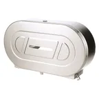 image of AllPoints BOBB2892 Tissue Dispenser, 20-3/4" H x 5-1/4" W x 11-1/2" D, Steel, Jumbo Rolls - 1/Case