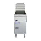 image of Pitco SSH55-1FD 15" Floor Model Gas Deep Fryer, Full Pot, NG or LP, 50 Ibs, 80.000 BTU