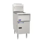 image of Pitco SSH55-4FD Floor Model Gas Deep Fryer, Full Pot NG/LP, 200 Ibs Capacity, 320,000 BTU, Filter System