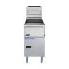 image of Pitco SSH55R-1FD 15" Floor Model Gas Deep Fryer, Full Pot, 50 Ibs, 100.000 BTU,  Solo Filter System