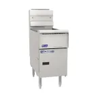 image of Pitco SSH55R-3FD 34" Floor Model Gas Deep Fryer, Full Pot, Multiple Battery, 150 Ibs, 300.000 BTU