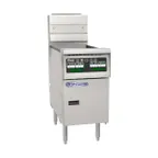 image of Pitco SSH60-5FD 18" Floor Model Gas Deep Fryer, Full Pot, NG or LP, 260 Ibs, 400.000 BTU, Filter System
