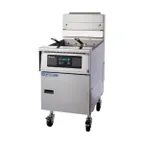 image of Pitco SSH75R Floor Model Gas Deep Fryer, Full Pot, NG or LP, 75 Ibs, Stainless Steel, 125.000 BTU