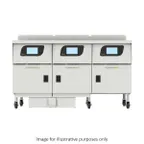 image of Ultrafryer UG18-23UCP 18" Floor Model Gas Deep Fryer, Multiple Battery, (3) 95 Ibs, 65,000 BTU, Touch Screen