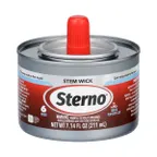 image of Sterno 10102 Stem Wick Chafing Fuel, 6‑Hour Burn, UL‑Validated, Easy‑Remove Cap - 24/Case