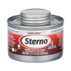 image of Sterno 10370 Safe Heat Chafing Fuel, Wick Type, 6 Hr Burn Time, UL‑Validated, SFI Compliant, 24/Case