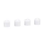 image of Sterno 60322 Flameless Tealight Candle, 2.0-T LED, White, 24-Hour Run, Stackable to Five - 4/Pack