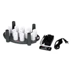 image of Sterno 60334 Flameless Candle Set, 12 Votive LEDs, Rechargeable, 3 Color Modes, 8-Hour Charge - Case